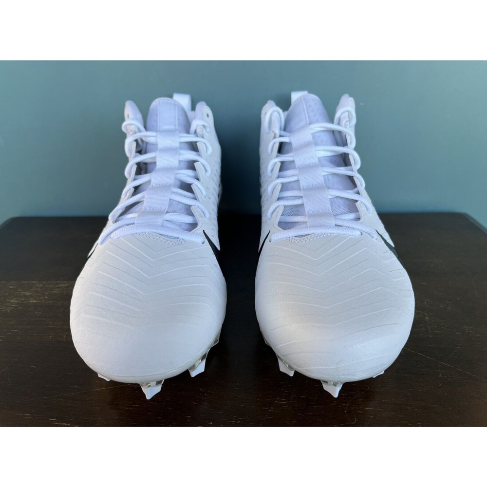 Nike Alpha Menace Pro 2 Low White/Black Football Cleats Men’s Size 15 CV6477-100 - Picture 6 of 11